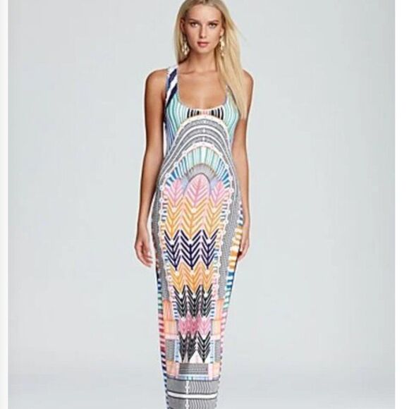 NWT Mara Hoffman XS Tank Racer Back Maxi Long Jersey Bodycon Summer Aztec Dress - Picture 7 of 7
